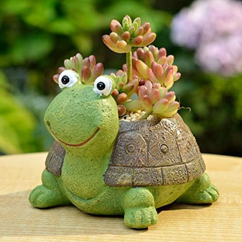 Cactus Mix Pot - Cute Turtle Planter Succulent Bonsai Cactus