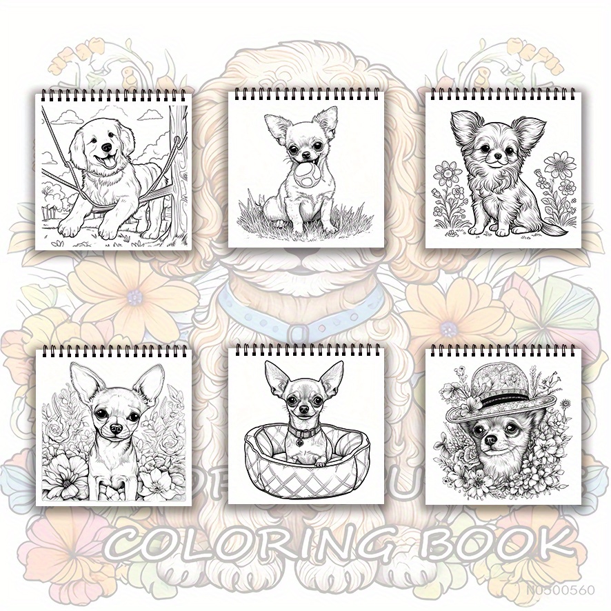 Adult Flower Puppy Coloring Bo - Plants X ulasan dan harga