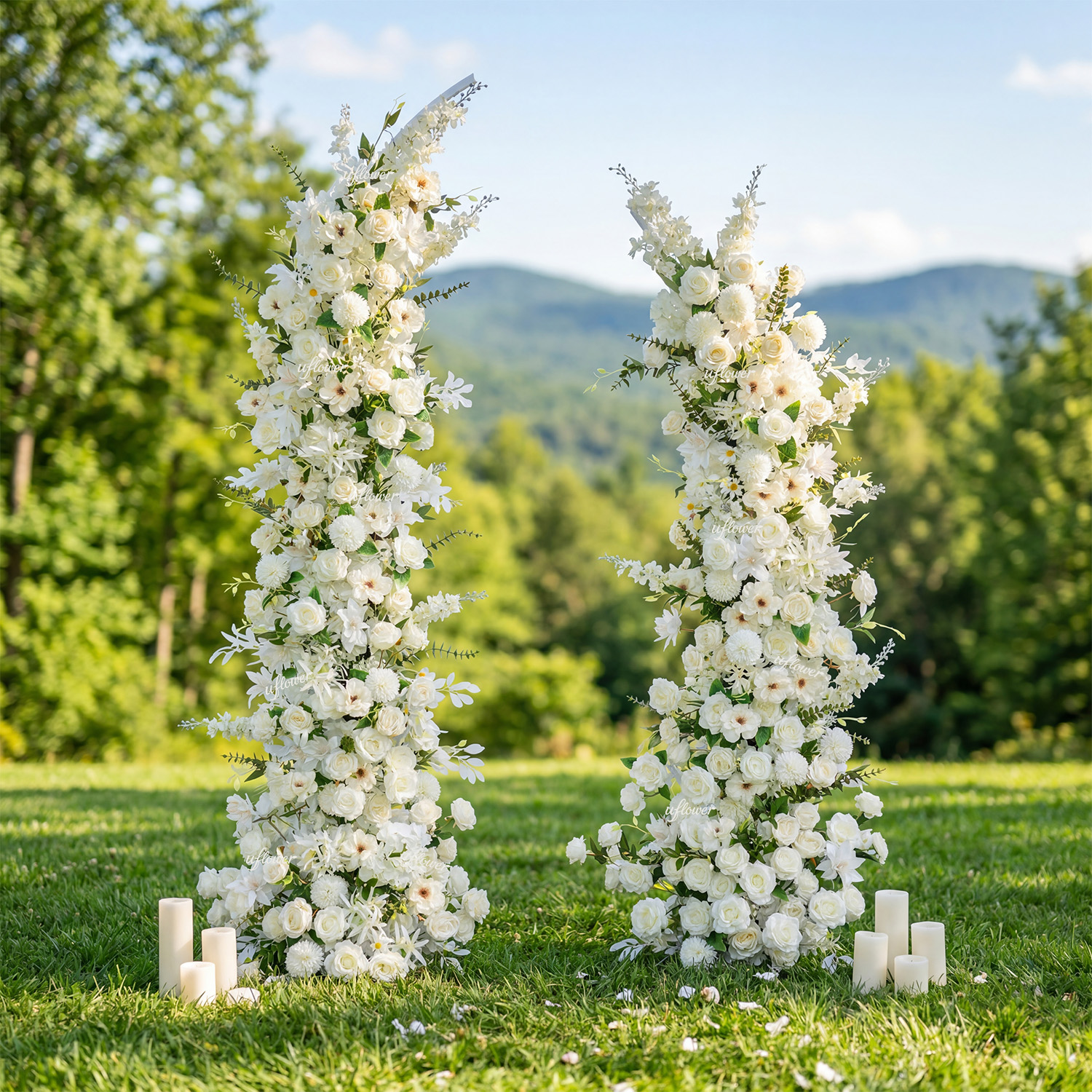 Lawn Wedding Arch Flowers Luxu - Orchid Phalaenopsis ulasan dan harga