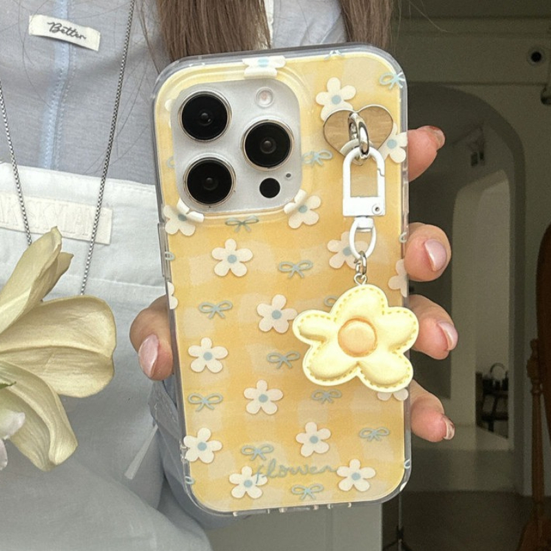 Cute Yellow Flower Pattern Pho - Plants X ulasan dan harga