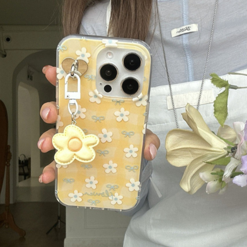 Cute Yellow Flower Pattern Pho - Plants X ulasan dan harga