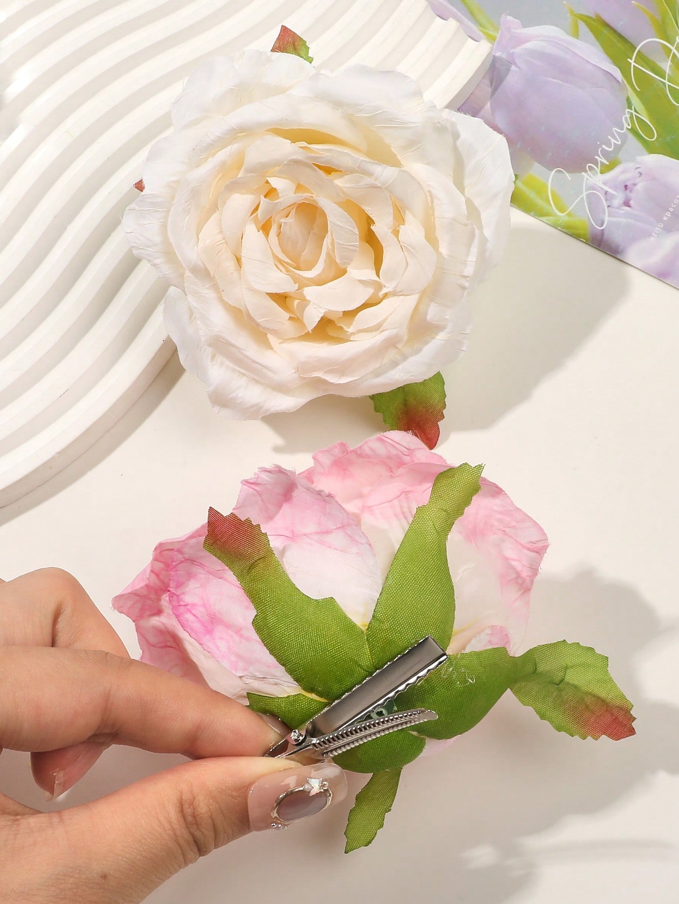 2Pcs Bohemian Orchid Hairpin H - Orchid Phalaenopsis ulasan dan harga