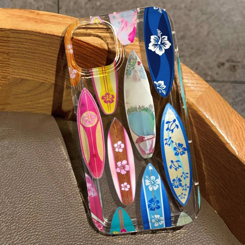 Flower Surfboard Print Clear C - Plants X ulasan dan harga