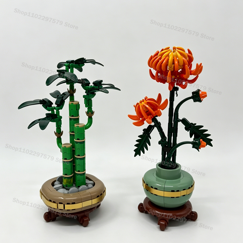 DIY Flower Building Blocks Mod - Orchid Phalaenopsis ulasan dan harga