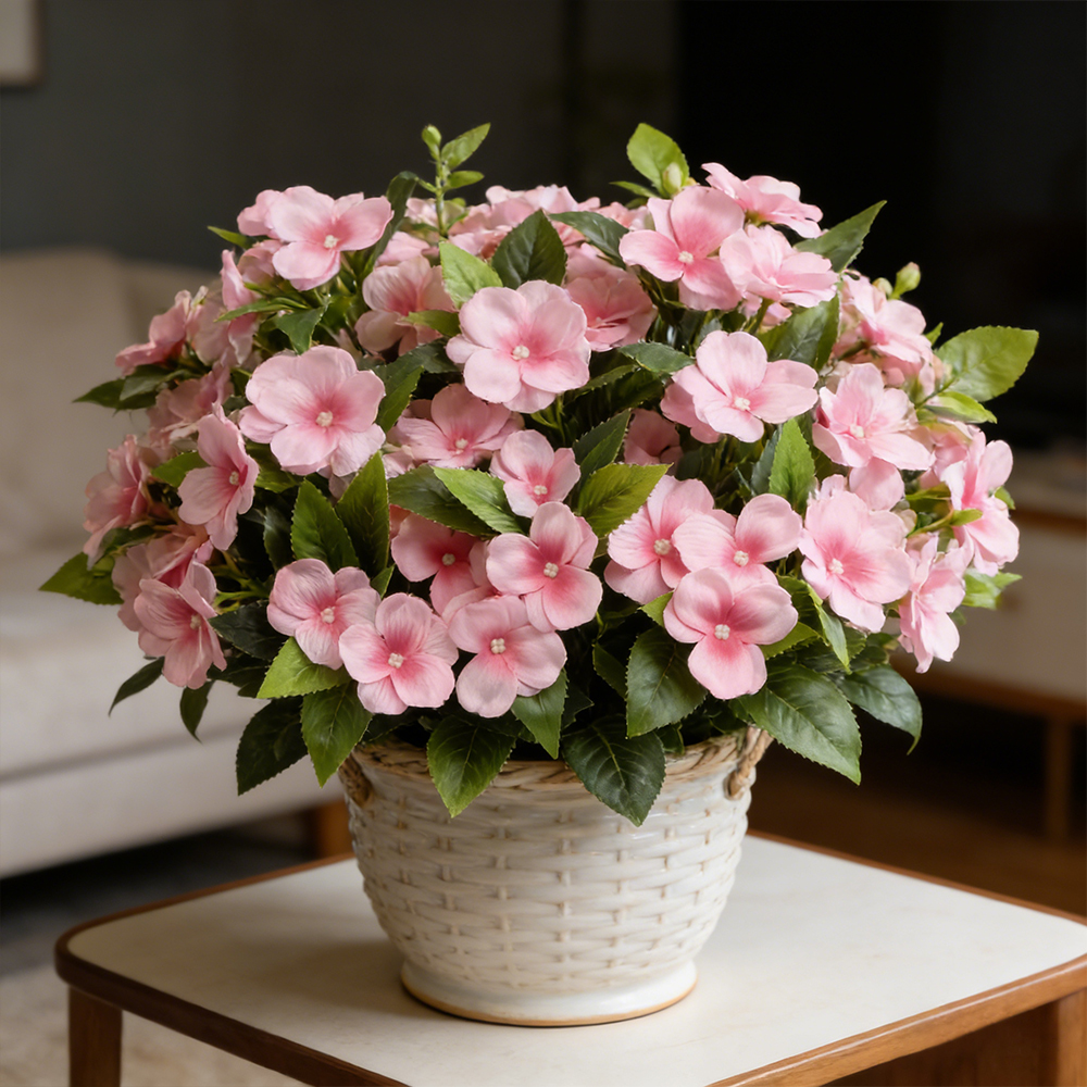 35cm Artificial Balsam Plants  - Orchid Phalaenopsis ulasan dan harga