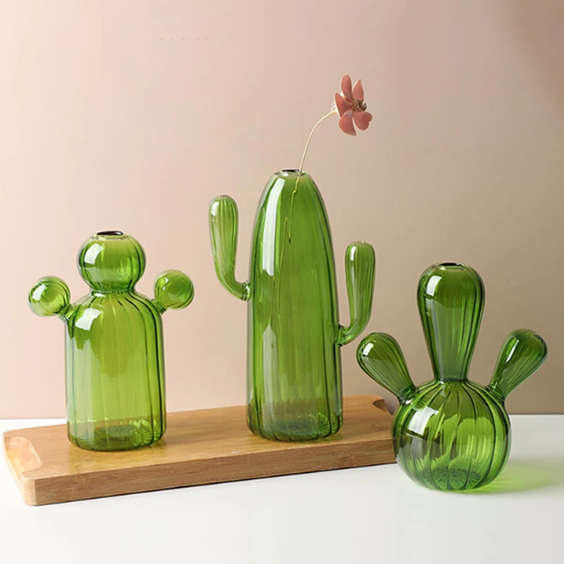 Colourful Glass Vase, Desktop  - Cactus Mix Pot ulasan dan harga
